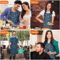 thumbnail image 7 of Cartoon Construction Vehicles Traffic Cones Apron-Garden Aprons for Women with Pockets-Cotton Linen Waterproof Kitchen Cooking Gardening Aprons Adjustable for Kitchen,Cooking,BBQ and Salon 33x27 Inch, 7 of 7