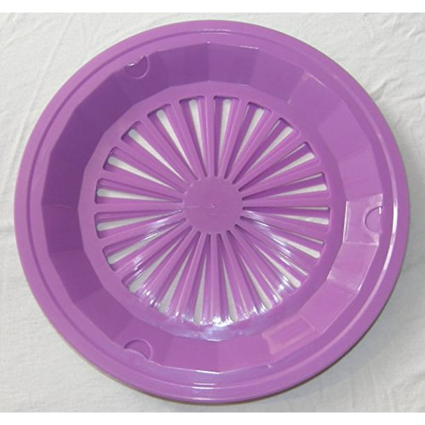 Midwest Grill Co Plastic Paper Plate Holders, Set of 4 (Lavender)