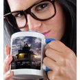 thumbnail image 2 of 3drose, Chesapeake Bay, Hooper Straight Lighthouse - Us21 Wbi0063 - Walter Bibikow, 11oz Two-tone Blue Mug, 2 of 6
