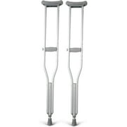 Medline Aluminum Crutches, 5'2"-5'10" Tall, 300 lbs. Capacity