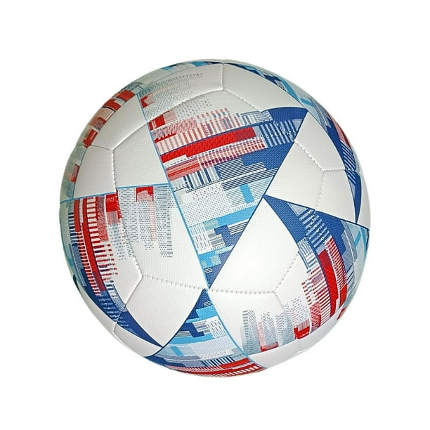 Balón de fútbol tamaño 5, balón deportivo de fútbol con costuras sin costuras, balón de entrenamiento para juego Multicolor