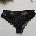 thumbnail image 5 of Women's Glitter Lace Low Rise Thongs Underwear Panties Sexy Panty, 5 of 7
