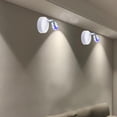 thumbnail image 5 of 2-Pack 360° RGB Wall Lights with Remote – Battery Operated Adhesive Mood Lights, 13 Colors & Timer for Bedroom, Stairs, Closet (No Drill, 3 Modes), 5 of 6