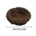 thumbnail image 2 of Handmade Rattan Bird Nest 15Cm, Natural Rattan Material, Each Unique Handcrafted Design With Subtle Manual Differences, Perfect For Bird Habitat Garden Home Decoration Photography, 2 of 4