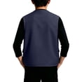 thumbnail image 6 of Kids Cargo Vest Utility Fishing Vests Multi Pockets Zip Up Sleeveless Casual Fashion Jacket for Young Boys and Girls Navy 11-12 Years, 6 of 6