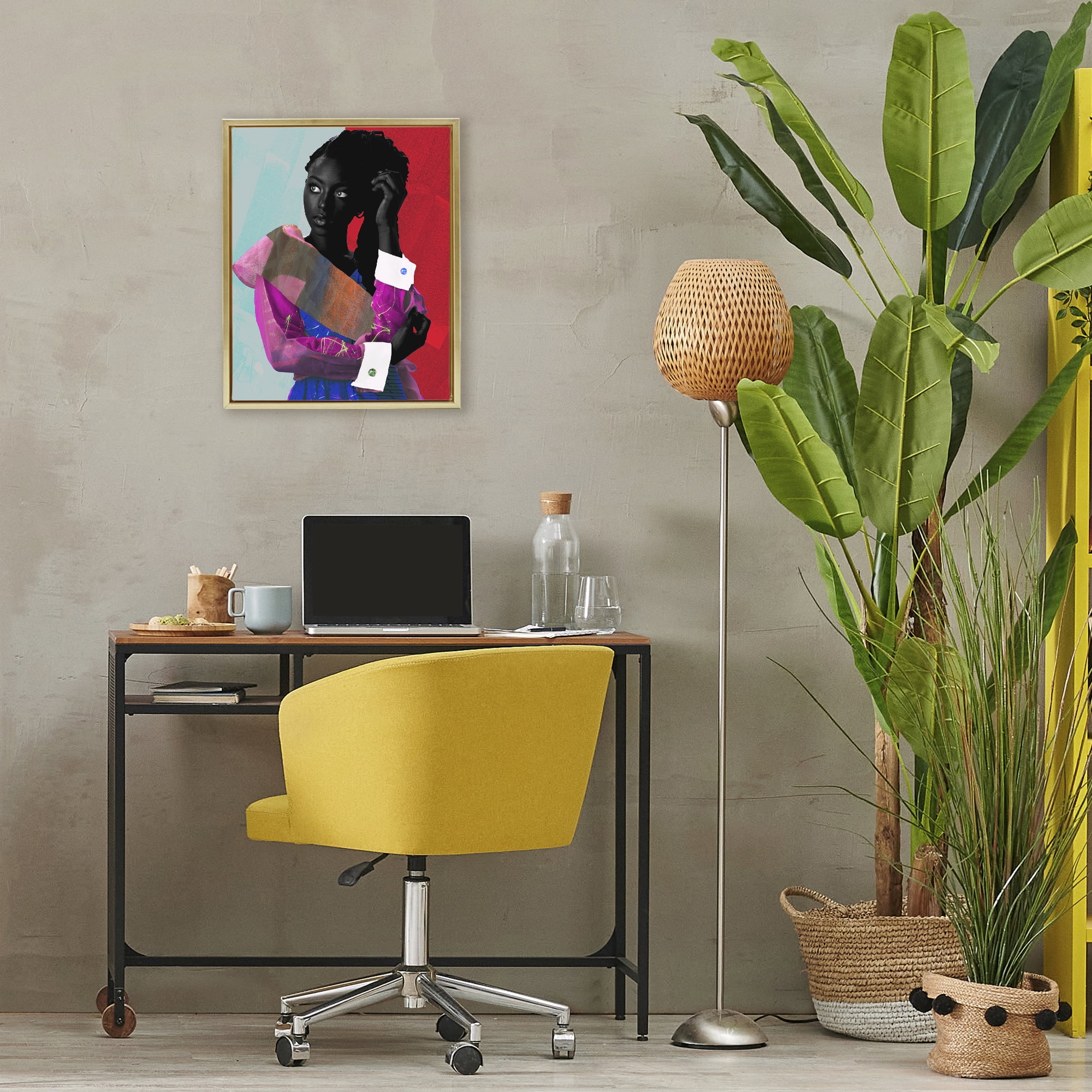 Stupell Industries New York Fashion Style Gold Framed Floater Canvas Wall Art, design by NUMA Art