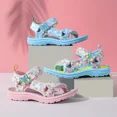 thumbnail image 3 of Girls Cute Fashion Open Toe Sandals Lightweight Breathable Sandals for Indoor Outdoor Beach Summer, 3 of 5