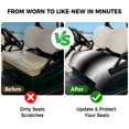 thumbnail image 4 of Golf Cart Seat Covers for 2 Seater,Black White Microfiber Cart Seat Towel Blanket,Gradient Gray Monochrome Minimalist Stripe Absorbent Breathable NonSlip Bench Seats Protector for Golf Course 51"x31", 4 of 9