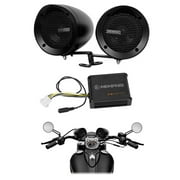 Memphis Audio Motorcycle Audio System Handlebar Speakers For Honda NX650