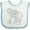White and Blue, variant on Inktastic Elephant Boys or Girls Baby Bib