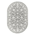 thumbnail image 2 of Unique Loom Boston Collection Area Rug - Floral (3' 3" x 5' 3" Oval Gray/Ivory), 2 of 6