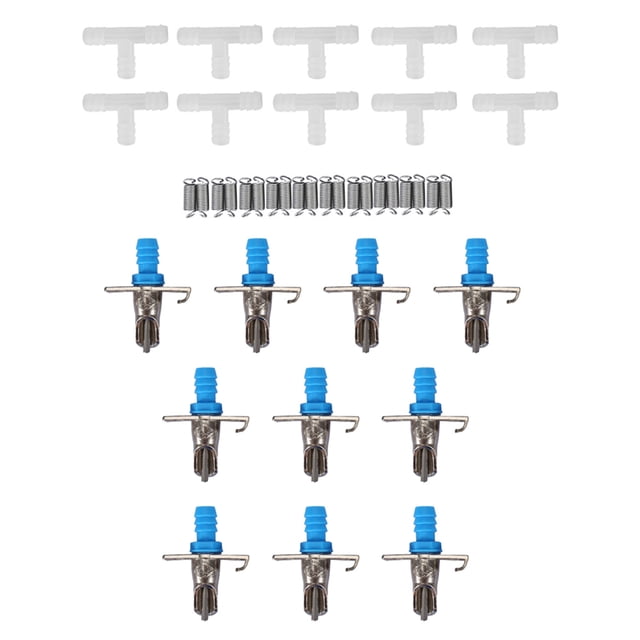 Dispensador de Agua de Conejo, 10pcs Bedor de Conejo de Riego de Conejito de Agua Conejo Con Tuberías de Doble Colgar para Conejillo de Indias Hurón