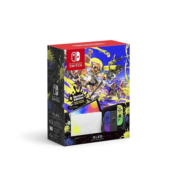 Restored Nintendo HEGSKCAAAA Switch OLED Model Splatoon 3 Special Edition (Refurbished)