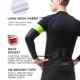 thumbnail image 5 of Maillot de ciclismo X-TIGER para hombre, color blanco, manga larga, transpirable, secado rápido, cremallera completa con 3 bolsillos traseros, ropa para bicicleta de carretera, 5 of 5