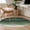 green, variant on Teal Ocean Round Area Rug 4 FT, Non Slip Indoor Outdoor Rug, Coastal Sea Moire Waves Abstract Ombre Art Washable Soft Circular Carpet Non-Shedding Floor Mat for Coffee Table Nursery Foyer Balcony