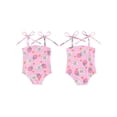 thumbnail image 3 of Aojekbee Toddler Girl Summer Swimsuit Cute Tie Shoulder Strap Sleeveless Bathing Suit Infant Swimwear, 3 of 10