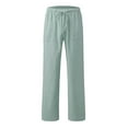 thumbnail image 4 of Sngxgn Wide Leg Pants for Women High Waisted Yoga Pants Casual Lounge Joggers Loose with Pockets(Mint Green,M), 4 of 5