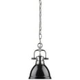 thumbnail image 2 of Beaumont Lane Mini Steel Pendant in Chrome and Black, 2 of 2