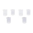 thumbnail image 4 of Monstrate 3 unids/set taza medidora de plástico experimento de trabajo de laboratorio jarra medidora con graduaciones numéricas Transparente 2piezas, 4 of 6