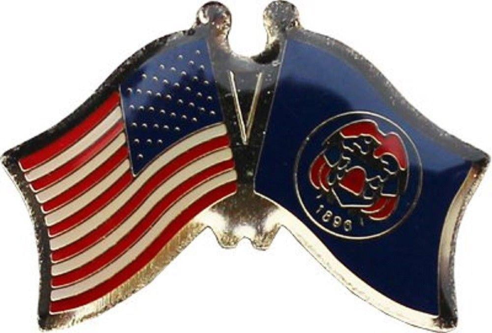 USA American Azores Country Friendship Flag Bike Motorcycle Hat Cap lapel Pin 