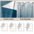 thumbnail image 5 of Navy Blue Ombre Swag Valances for Windows 2 Pack, Kitchen Window Curtains 36 Inch Length, Contemporary Gradient Abstract Art Privacy Swag Curtains for Living Room/Bathroom with Rod Pocket 36"x36", 5 of 8