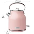 thumbnail image 3 of Haden Heritage 1.7 Liter  (7 Cup) Stainless Steel Electric Kettle with Auto Shut-Off, 3 of 9