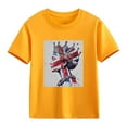 thumbnail image 4 of AUNVITO Boys & Girls British Flag Print Casual Loose Fit Short Sleeve Round Neck T-Shirt, 4 of 4