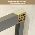 thumbnail image 3 of Topcobe 56-60" W X 72" H Tempered Glass Double Sliding Shower Door, Aluminum Frame, Stainless Steel Handle, Glass Shower Door, Walk In Shower Kit, Bathroom Glass Door, Gun Ash, 3 of 17