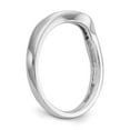 thumbnail image 6 of 14k White Gold Round Diamond Wedding Band 3mm Contour Anniversary Ring 0.08 Ct., 6 of 6