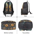 thumbnail image 5 of KUIFORTI Sunflower Golden Wolf Children's Backpack 17 Inch Kids School Bookbag with Side Pockets Suitable for Elementary Primary Middle Back to School Gifts for Teens Students, 5 of 7