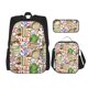 thumbnail image 1 of Easygdp Owl Back To School Mochila para Niños y Niñas con Set de Caja de Almuerzo y Estuche para Lápices 3 en 1, Mochila Escolar Estampada para Adolescentes, 1 of 7