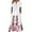 #7-Pink, variant on Pntutb Womens Clearance,Women's Summer Print Causal V-Neck Button Short Sleeve Vacation Pockets Dress Rollback