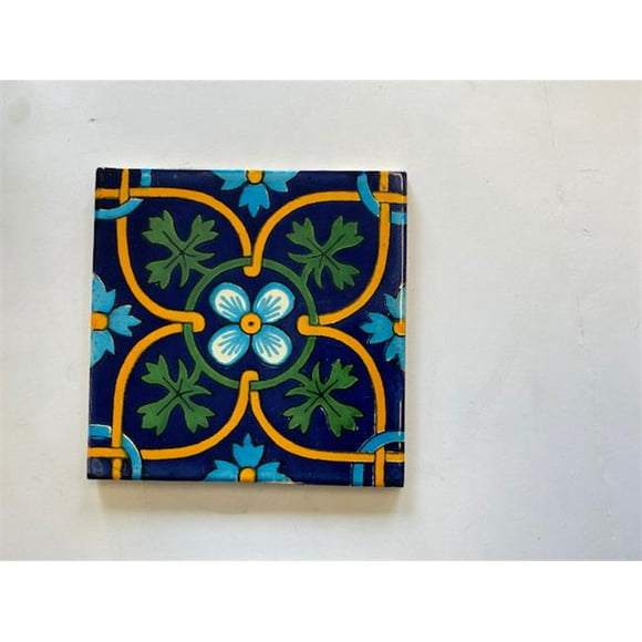 6 x 6 in. Mexican Decorative Tiles&#44; L119 - Pack of 4