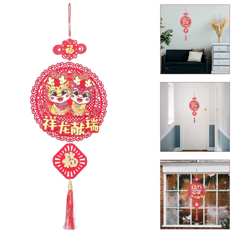  12 Pieces Chinese New Year Decorations 2024, Lunar New