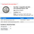 thumbnail image 2 of Flex Plate - Compatible with 2003 - 2014 Chevy Express 1500 2004 2005 2006 2007 2008 2009 2010 2011 2012 2013, 2 of 2