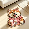 thumbnail image 6 of Yhmxh Cute Cartoon Dog Bath Mat, Funny Soft Plush Bathroom Rugs Decor for Dog Lovers, 23.62" x 15.75" Absorbent Non Slip Bath Rug Washable Floor Mat for Bathroom Tub, Kitchen, Bedroom, 6 of 6