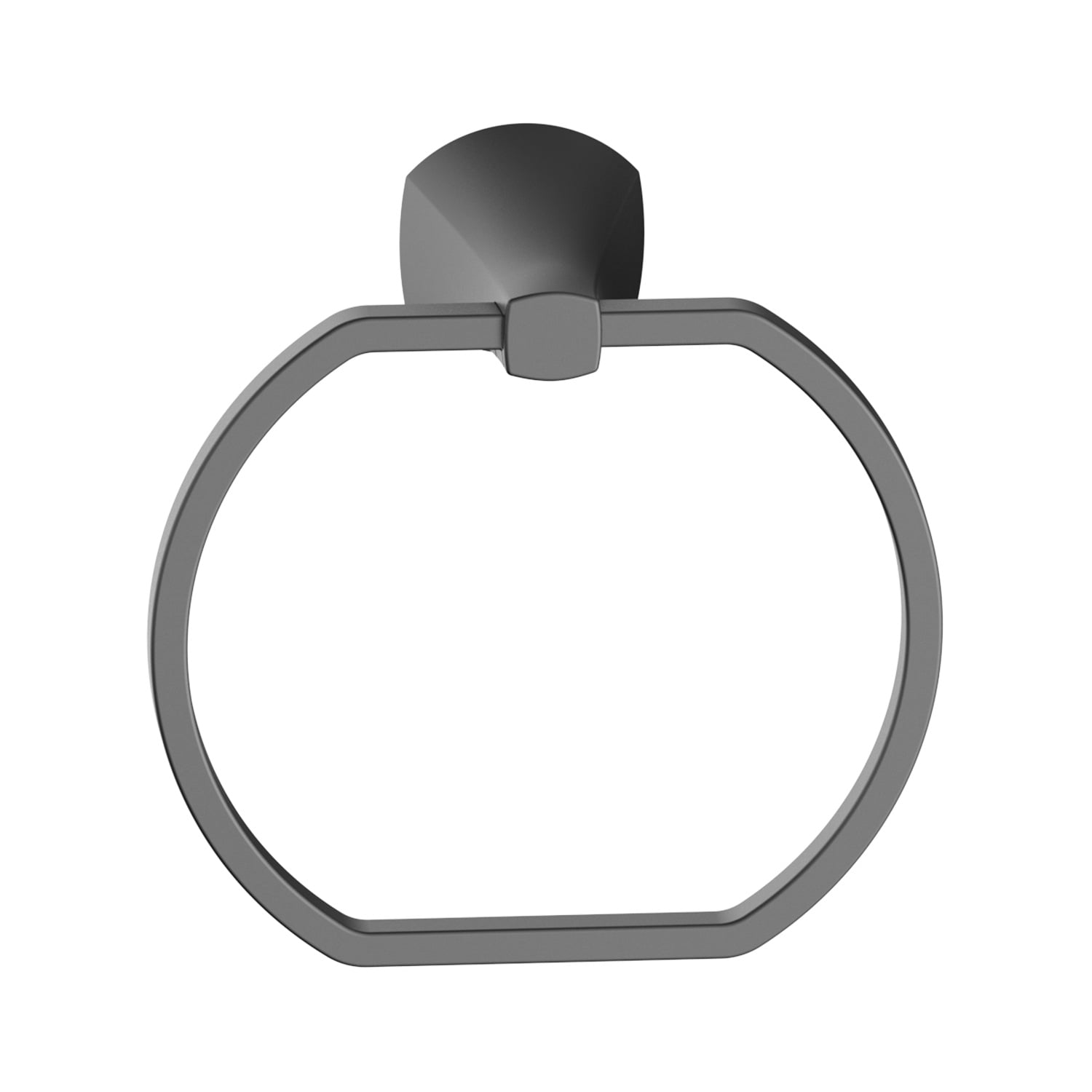 Better Homes & Gardens Simple Flare Wall Mount Towel Ring, Matte Black