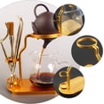 thumbnail image 4 of 1 paquete de filtro de café de acero inoxidable, gotero de café, soporte para filtro de té, soporte para estante (color dorado), 4 of 5