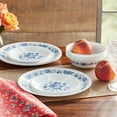 thumbnail image 4 of The Pioneer Woman by Corelle 12-Piece Dinnerware Set, Evie, Blue, 4 of 11