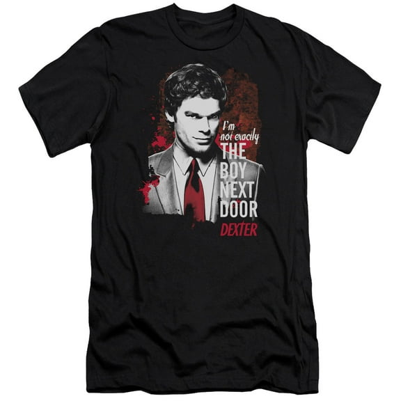 Dexter Boy Next Door Adult 30/1 T-Shirt Black