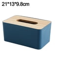 thumbnail image 2 of Caja de pañuelos multifunción, dispensador rectangular de pañuelos faciales para comedor, cocina, tocador de dormitorio y decoración del hogar, azul, 2 of 5