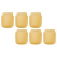 thumbnail image 4 of 6 Set Remote Control Holder Wall Mounted Phone Storage Box Organizer for Home Bedside School UseYellow, 4 of 7