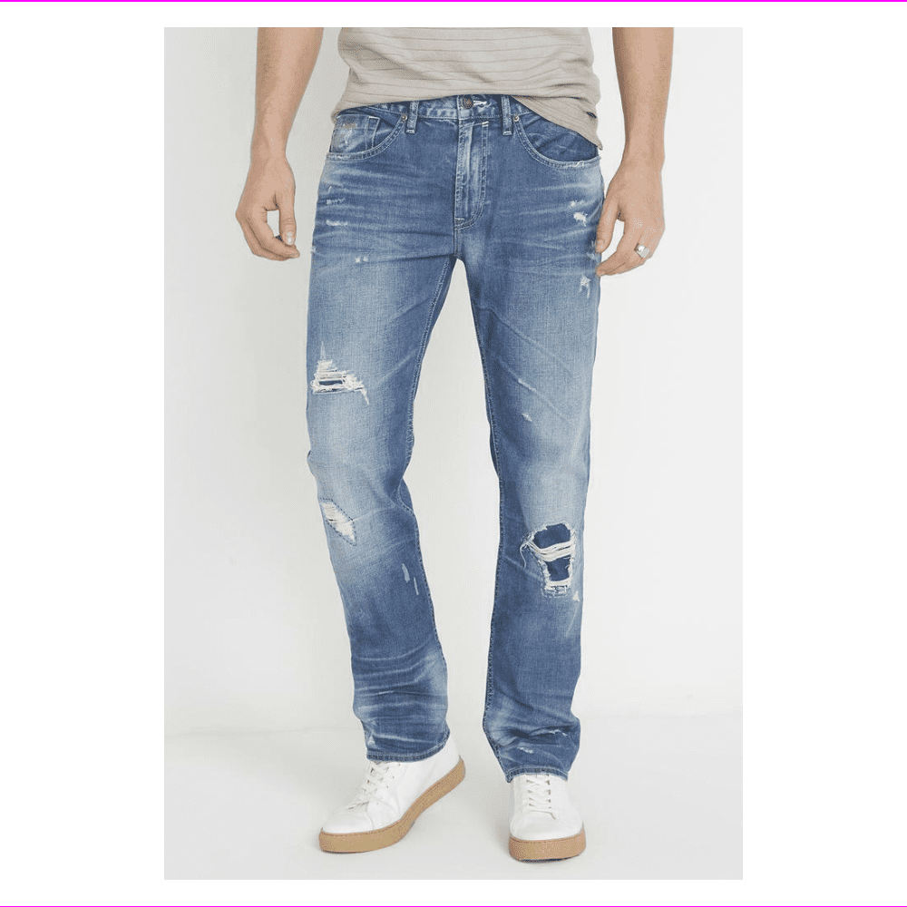 Buffalo Jeans Buffalo David Bitton AshX Slim Jeans, Whiskered/Sanded, 34/34