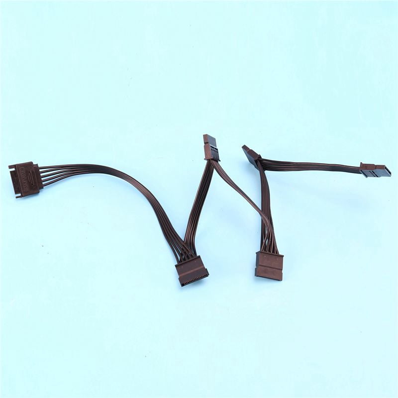 20X 15 Pin SATA Power Extension Hard Drive Cable 1 Male to 5 Female Power Supply Splitter Adapter Cable for DIY PC Sever