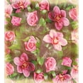 thumbnail image 3 of Shabby Flora Duvet Cover Set, Romantic Retro Floral Composition Grunge Wedding Corsage Art, Decorative 3 Piece Bedding Set with 2 Pillow Shams, Queen Size, Green Pink Pale Pink, by Ambesonne, 3 of 3