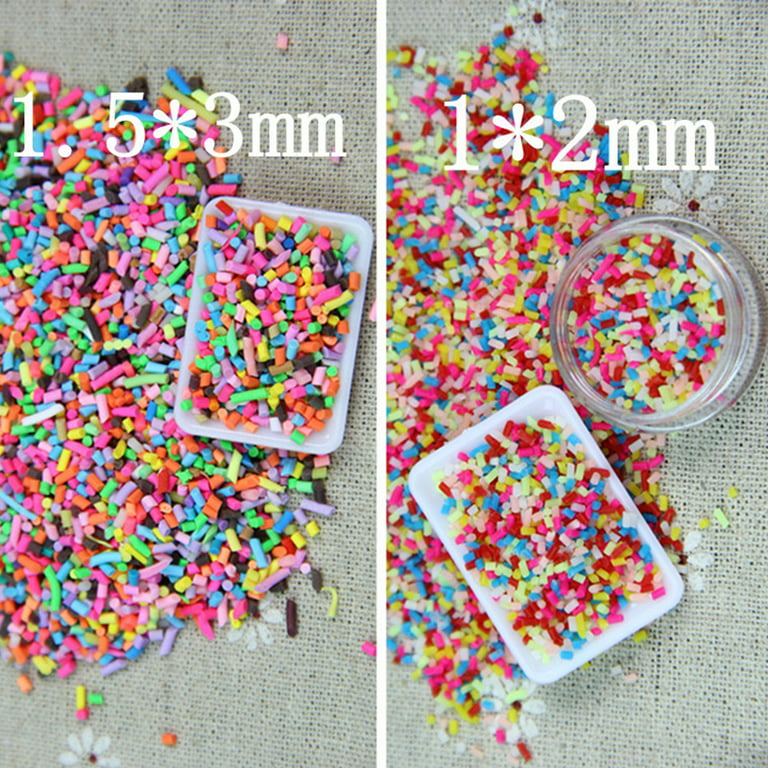 100g Clay Polymer DIY Fake Candy Sweets Sprinkle Sugar Decorations for Cake Fake Dessert Simulation Food Doll House