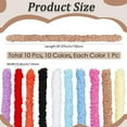 thumbnail image 2 of 1set 10pcs 10 colors Plush Sticks Chenille Stems Pipe Cleaners Craft Material Mixed color 1000x15mm 1pc/color, 2 of 9