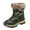 Camouflage, variant on Camo Snow Boots for Women Front Zipper Winter Outdoor Hiking Shoes Plush Warm Mid Calf Booties Nonslip Trekking High Top Ankle Boots Black Size 8