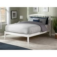 thumbnail image 2 of Leo & Lacey Richmond Full Solid Wood Platform Bed in White, 2 of 5