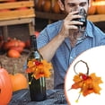 thumbnail image 1 of Decoraciones de Halloween, adornos de Halloween, 5 piezas de servilleteros de calabaza y hoja de arce para Halloween, cierre para servilleteros, guirnalda decorativa de bayas simuladas de otoño para A, 1 of 9